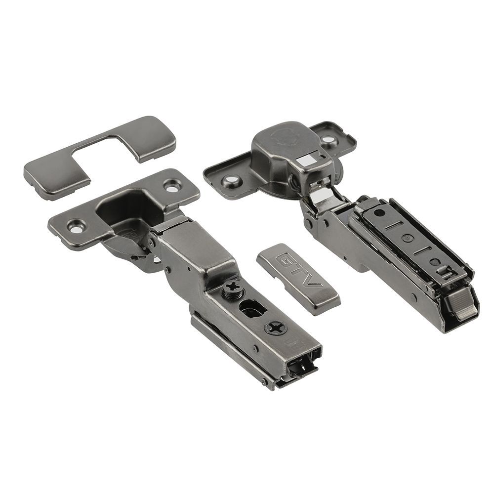 14 Петля полунакладная SOLID PRO с доводчиком, 3D, линейная планка (ZM-DCHCB08-3DBEO-20)