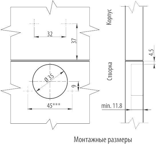 01 Петля накладная